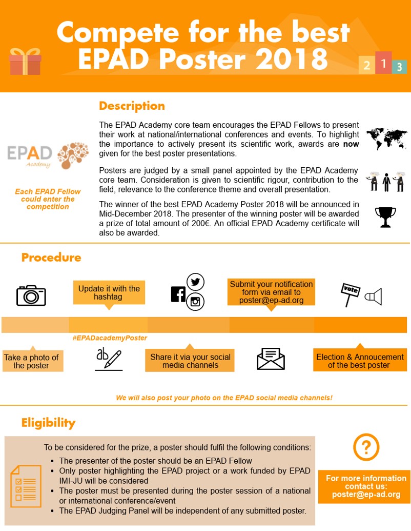 EPAD Fellows can now compete for the best EPAD Poster 2018