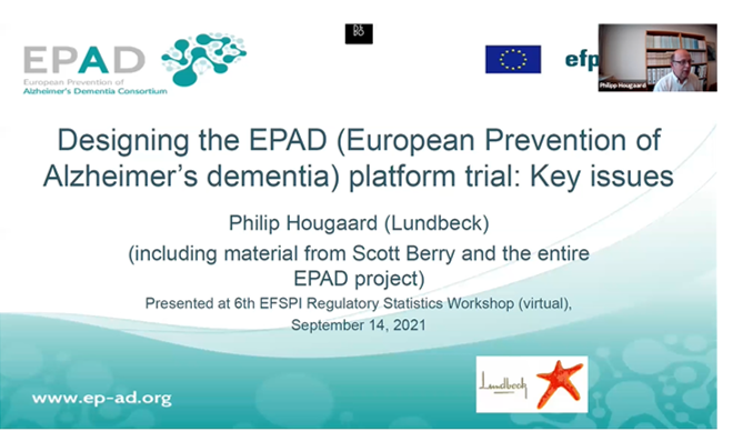 EPAD presented at the 6th EFSPI Workshop on Regulatory Statistics